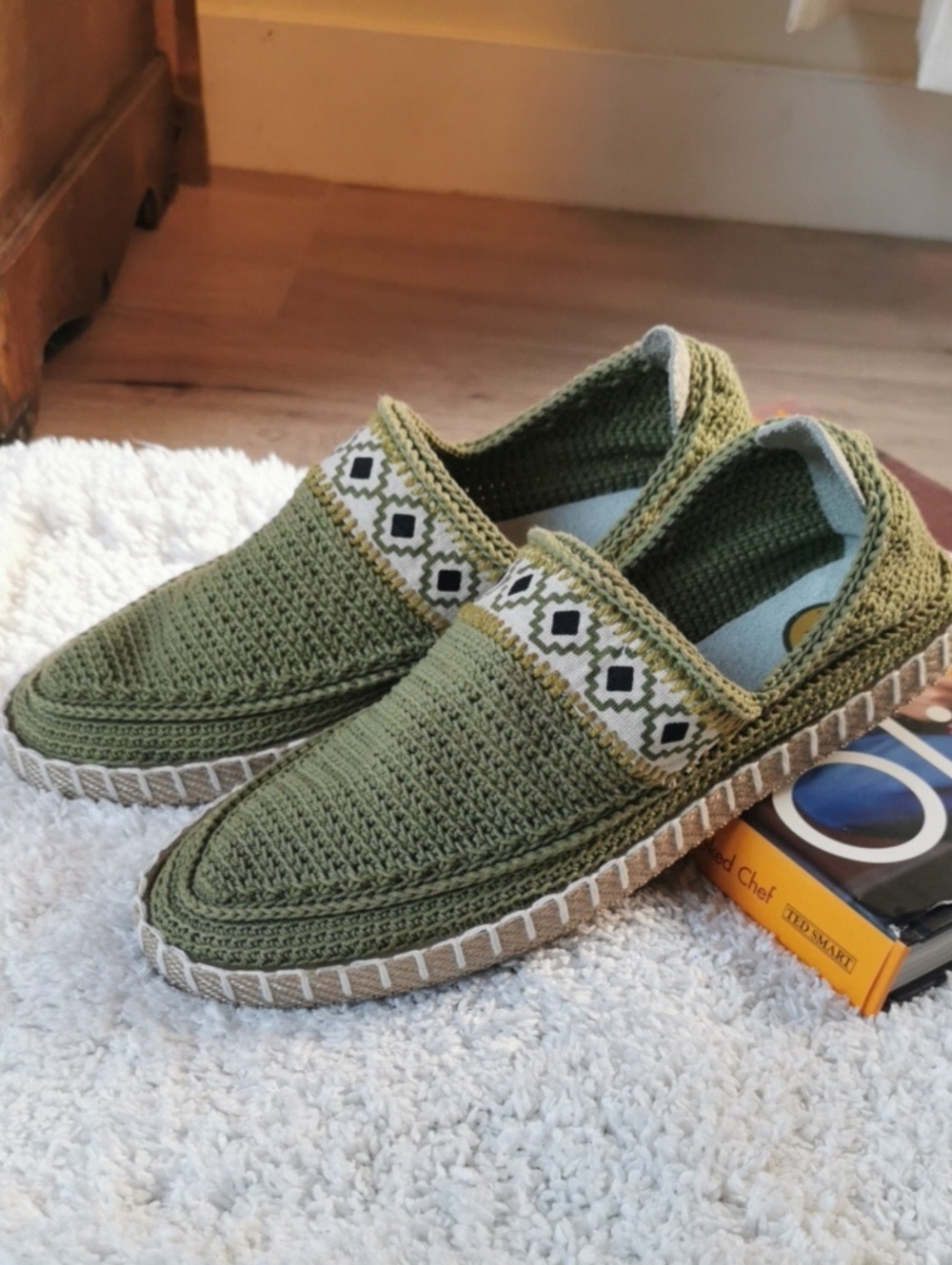 Hand Crafted Abraham Xerxes Crochet Slip-On Loafers